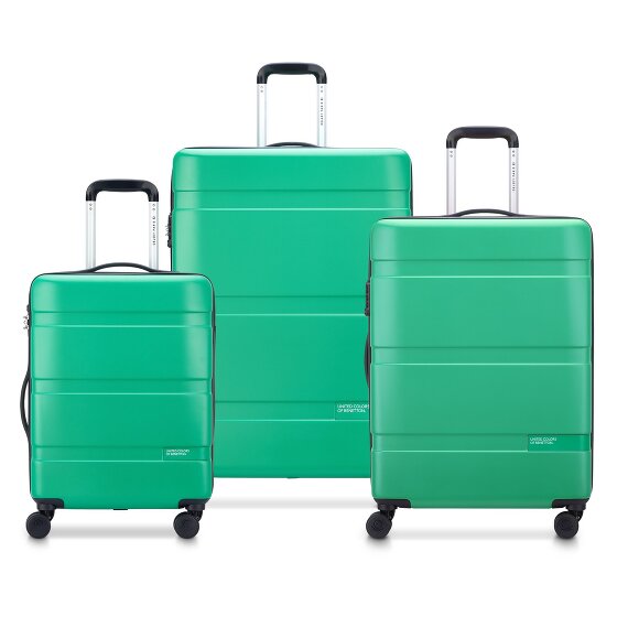 Delsey Paris x United Colors of Benetton Now Hardside 4-wheel suitcase set 3 pcs. with expansion fold
