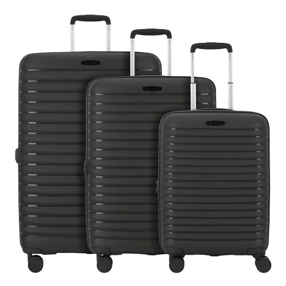 d&n Travel Line 4500 4 wheels Suitcase set 3-piece with expansion pleat