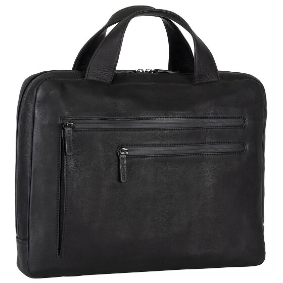 Leonhard Heyden Hague briefcase leather 38 cm laptop compartment