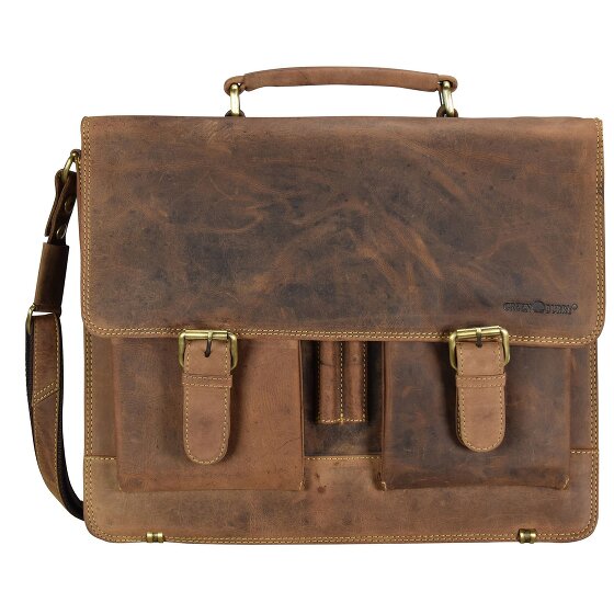 Greenburry Vintage briefcase leather 40 cm laptop compartment