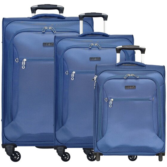 d&n Travel Line 6400 2-4 Roll Suitcase Set 3pcs.