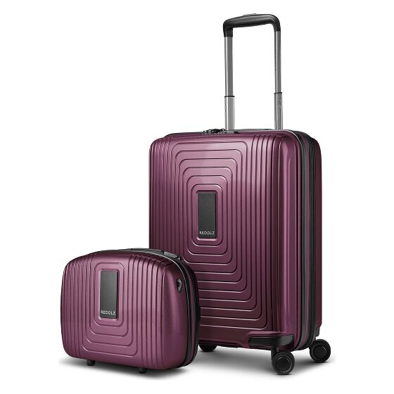 Redolz Essentials 14 suitcase set 2 pcs. cabin trolley with stretch fold & beauty case