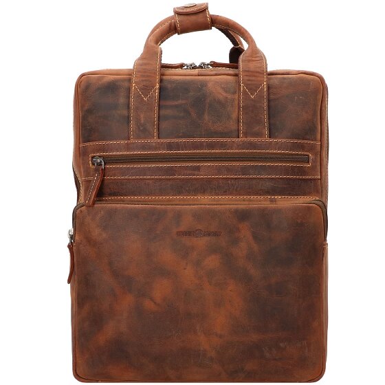 Greenburry Vintage backpack leather 38 cm laptop compartment