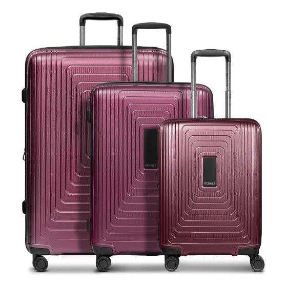 Redolz Essentials 14 4 wheels Suitcase set 3-piece with expansion pleat