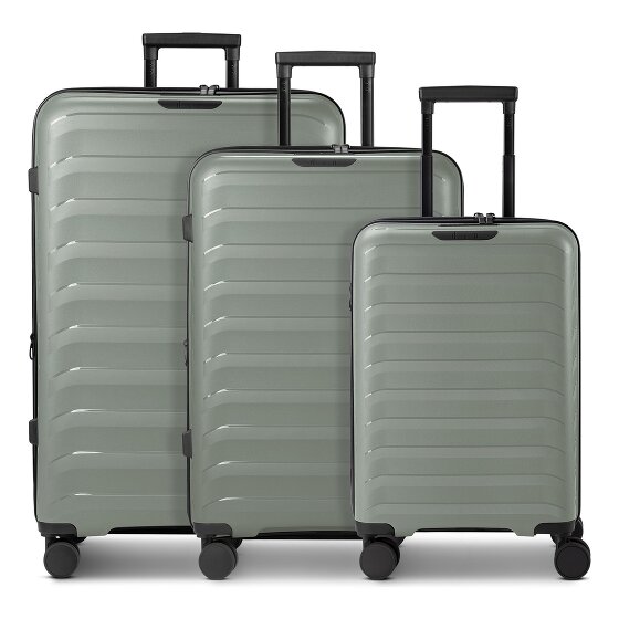 d&n Toronto 4 wheels Suitcase set 3-piece with expansion pleat