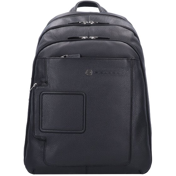 Piquadro Vibe backpack leather 43 cm laptop compartment