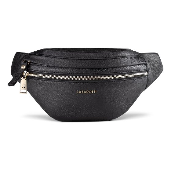 Lazarotti Bologna Leather Double-Zip Belt Bag Crossbody Leather 25 cm