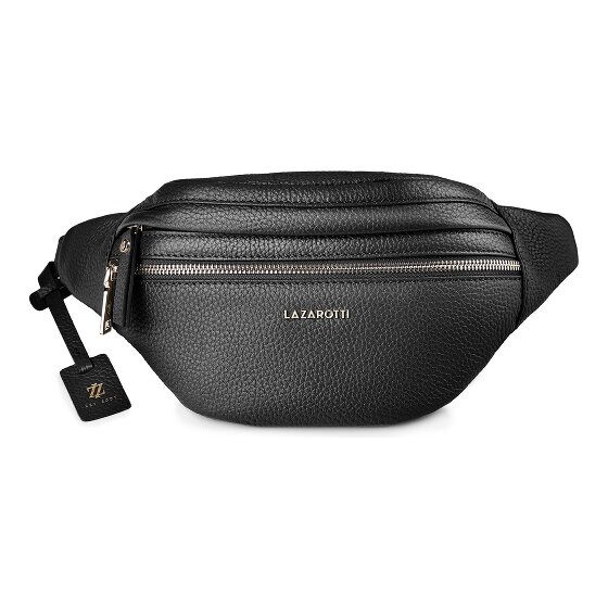 Lazarotti Bologna Leather Double-Zip Bum Bag, Crossbody, Leather, 25 cm
