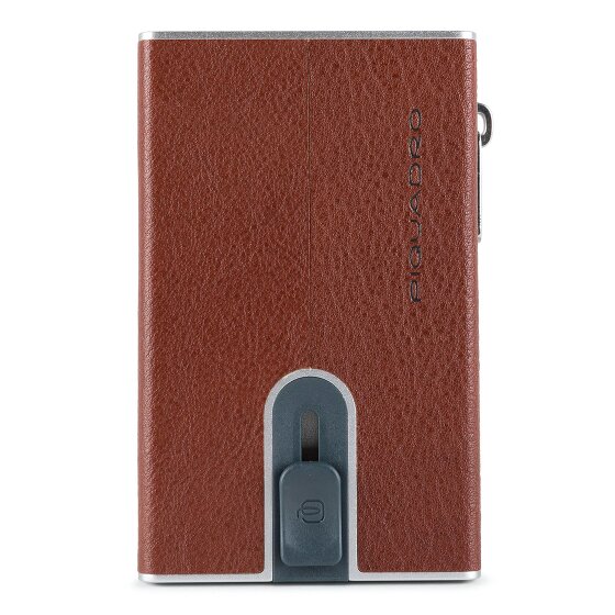 Piquadro Black Square credit card case leather 6 cm