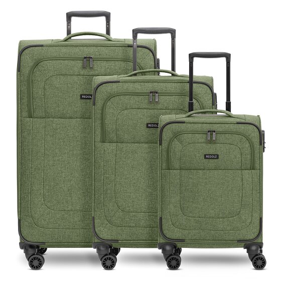 Redolz Essentials 12 THREE SET 4 wheels Suitcase set 3-piece with expansion pleat
