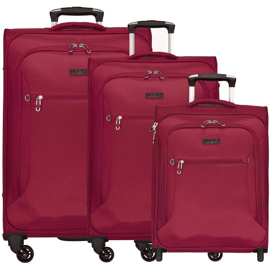 d&n Travel Line 6400 2-4 Roll Suitcase Set 3pcs.