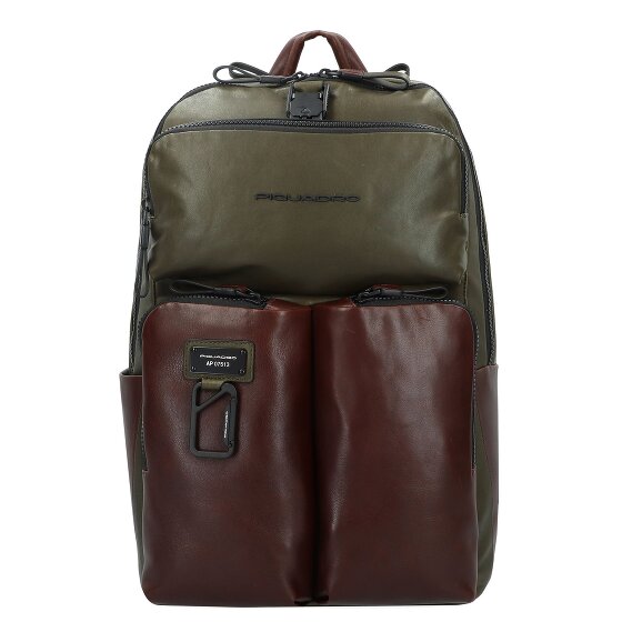 Piquadro Harper backpack leather 48 cm laptop compartment