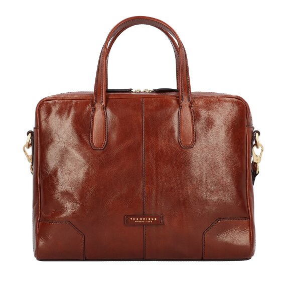 The Bridge Vespucci briefcase leather 38 cm laptop compartment