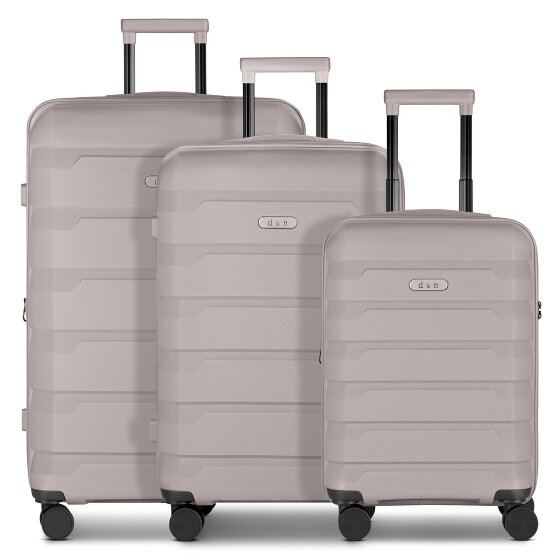 d&n South Dakota 4 wheels Suitcase set 3-piece with expansion pleat