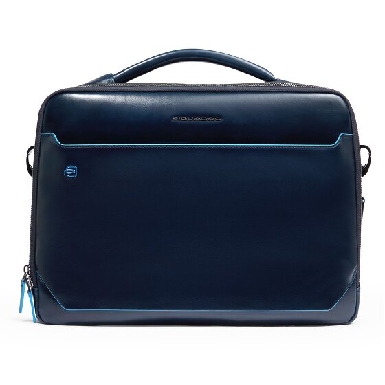 Piquadro Blue Square Briefcase Leather 39 cm Laptop compartment