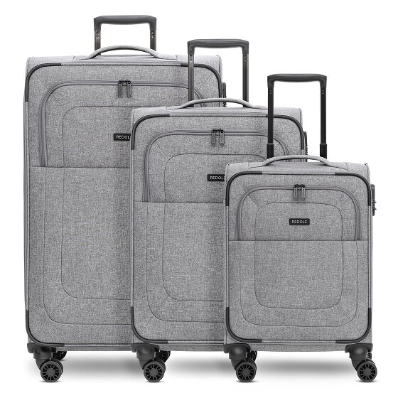 Redolz Essentials 12 THREE SET 4 wheels Suitcase set 3-piece with expansion pleat