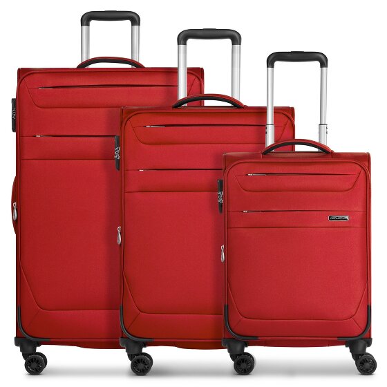 Worldpack Chicago 4 wheels Suitcase set 3-piece with expansion pleat