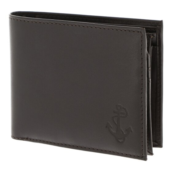 oxmox Leather Wallet RFID protection Genuine Leather 10 cm