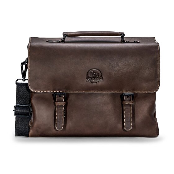 Farmhood Nashville briefcase XXL 3 compartments leather 39 cm