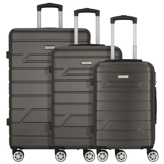 Nowi Bergamo 4 wheels Suitcase set 3-piece