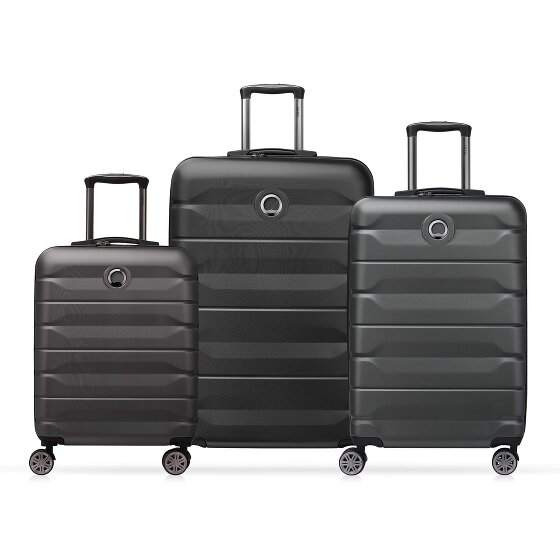 Delsey Paris Air Armour 4 wheels Suitcase set 3-piece with expansion pleat