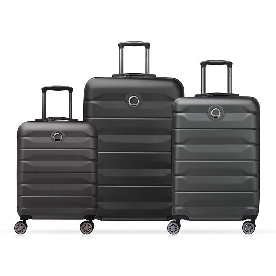 Delsey Paris Air Armour 4 wheels Suitcase set 3-piece with expansion pleat