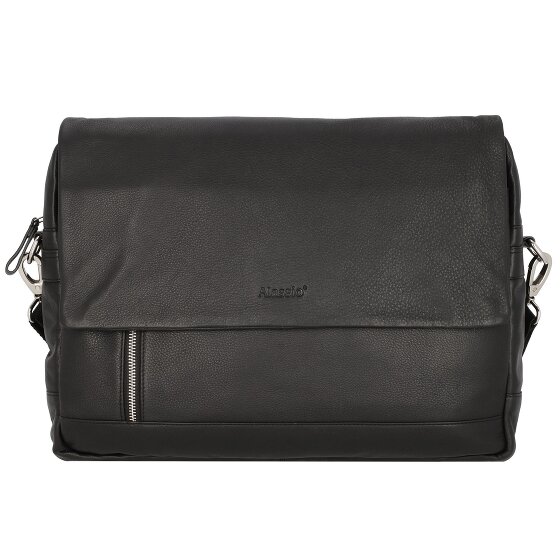 Alassio Oro Messenger leather 38 cm laptop compartment