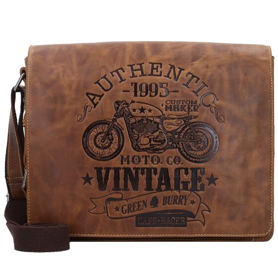 Greenburry Vintage Cafe Racer Messenger Leather 33 cm