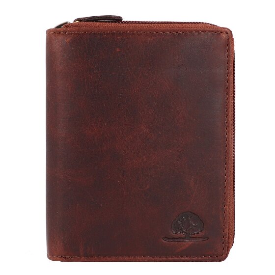Greenburry Rugged Wallet RFID protection Genuine Leather 12.5 cm