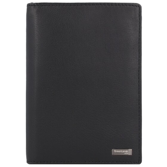 Greenland Nature Black Nappa passport case RFID leather 11.5 cm
