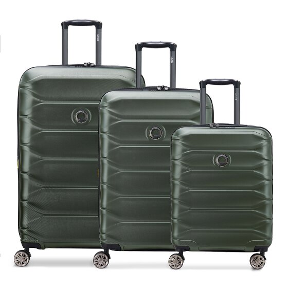 Delsey Paris Meteor 4 wheels Suitcase set 3-piece with expansion pleat