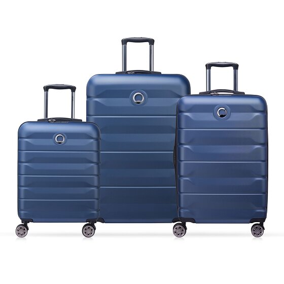 Delsey Paris Air Armour 4 wheels Suitcase set 3-piece with expansion pleat