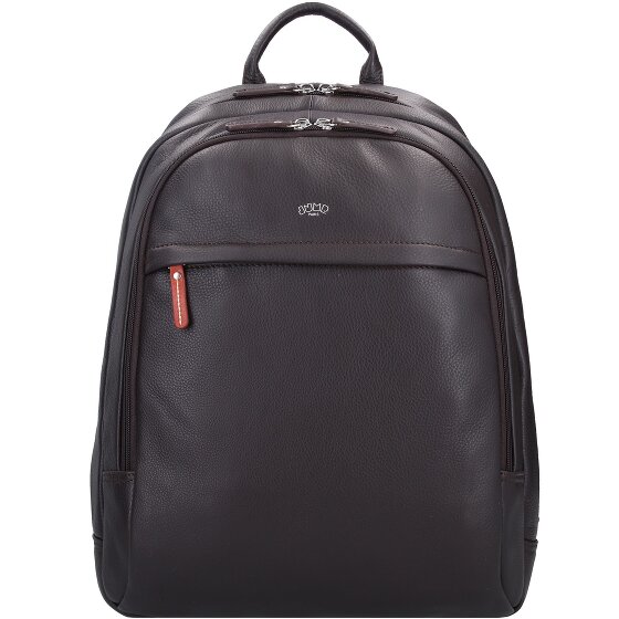 Jump Uppsala backpack leather 42 cm laptop compartment