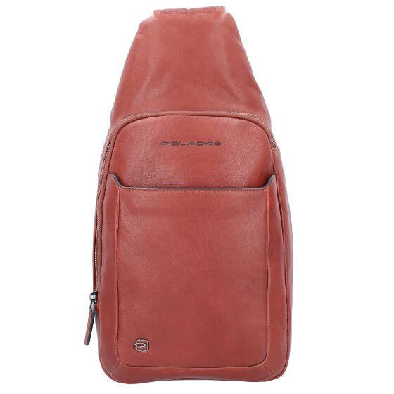 Piquadro Black Square shoulder bag leather 20 cm
