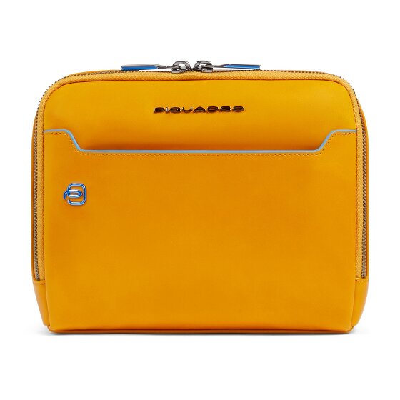 Piquadro Blue Square Shoulder bag Leather 21 cm