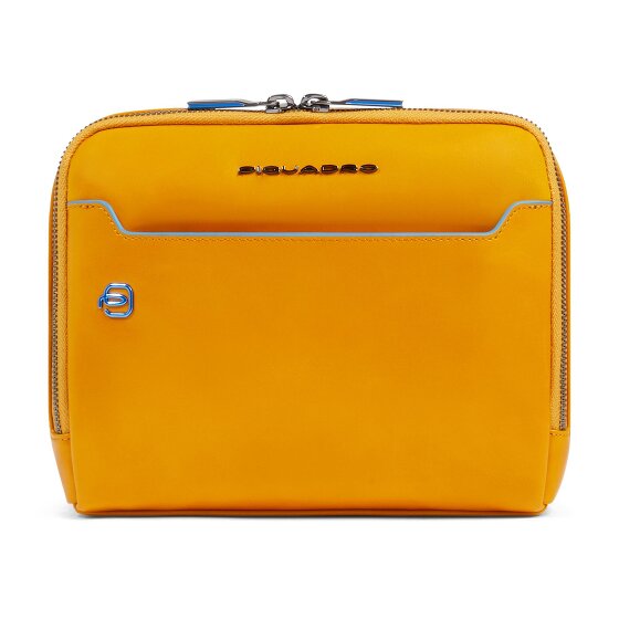 Piquadro Blue Square Shoulder bag Leather 21 cm
