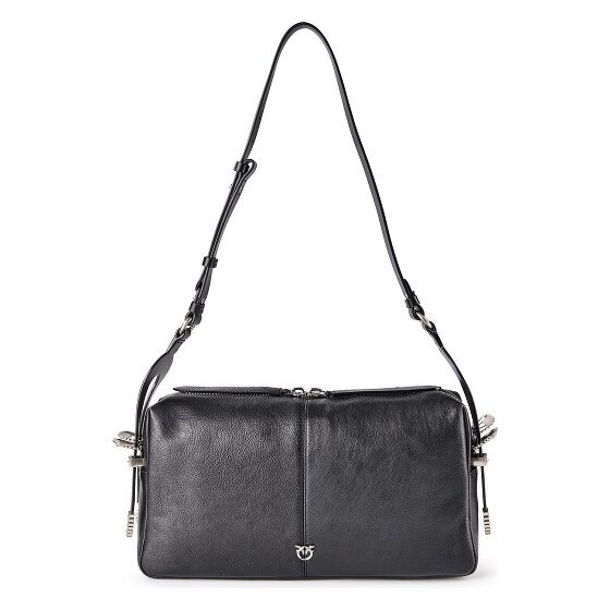 PINKO 24 Classic Shoulder Bag Genuine Leather 34 cm