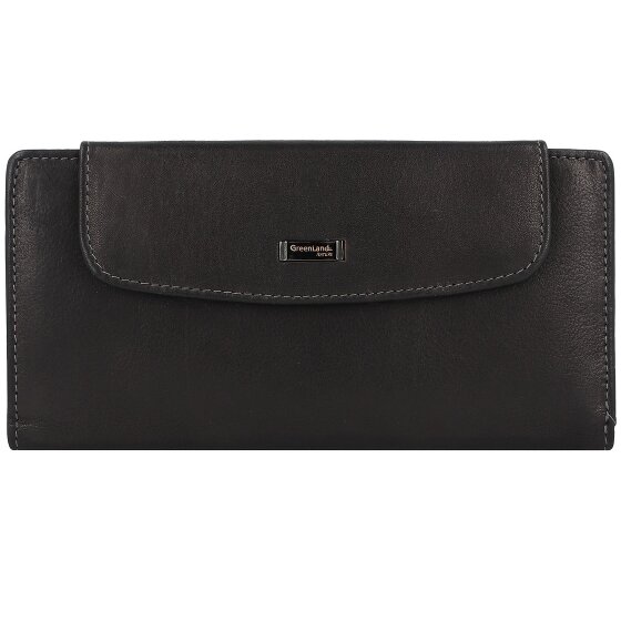 Greenland Nature Black Nappa wallet RFID leather 19 cm