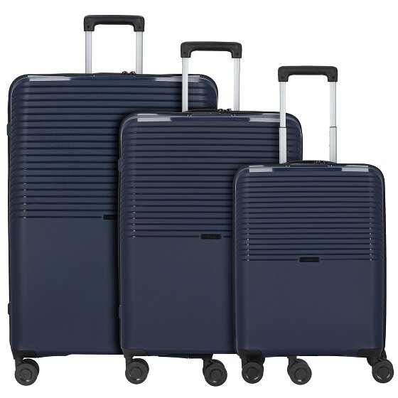 d&n Travel Line 4000 4 Roll Suitcase Set 3pcs.