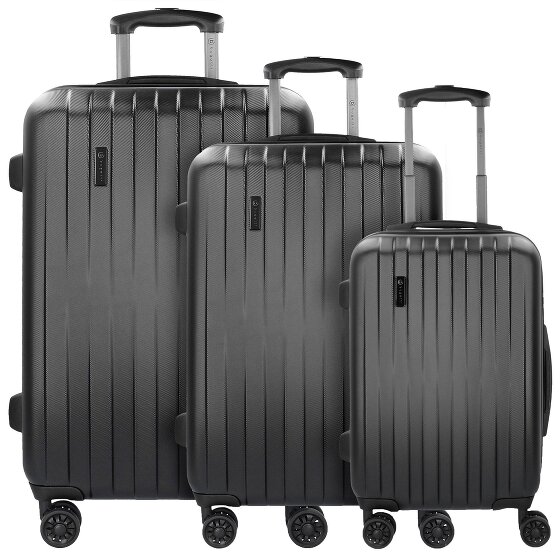 Bugatti Lima 2.0 FL 4-wheel suitcase set 3pcs with double wheels