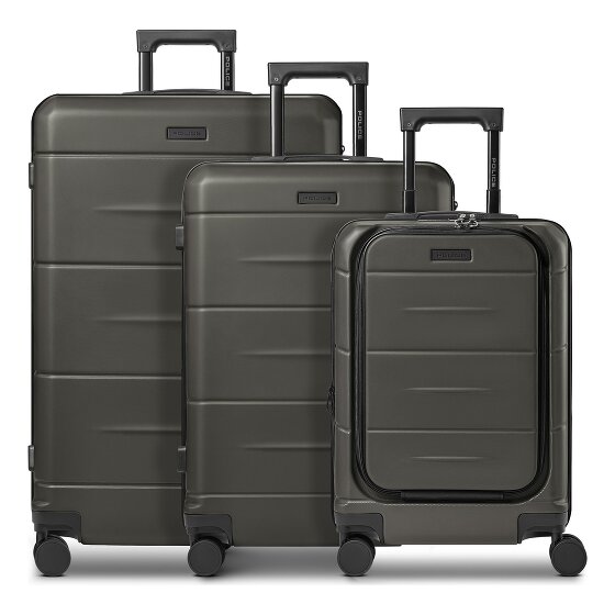 Police London 4 wheels Suitcase set 3-piece Expandable