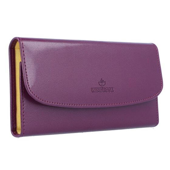 Windrose Merino jewelry roll leather 20 cm