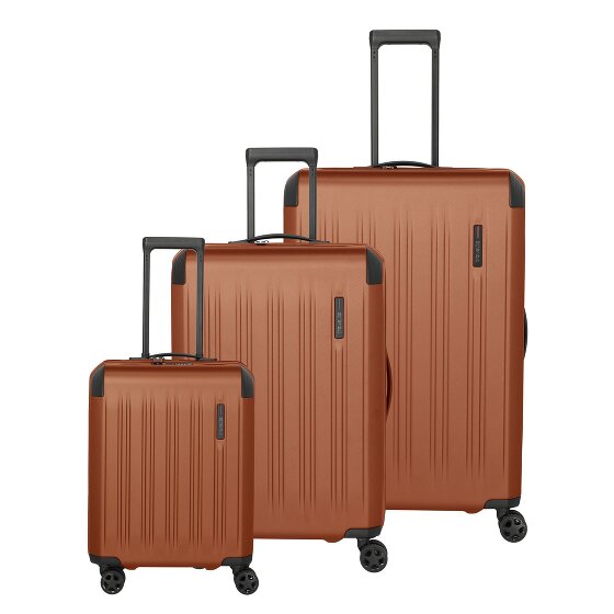 Travelite Dynamiic 4 wheels Suitcase set 3-piece with expansion pleat