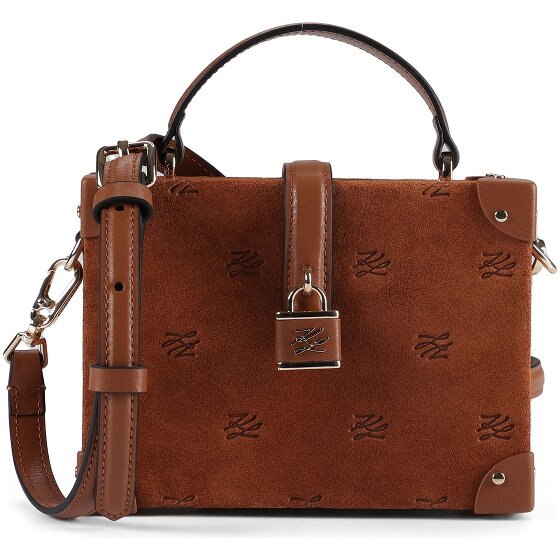Karl Lagerfeld Autograph Mini Bag Handbag Genuine Leather 17.5 cm