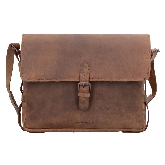 Harold's Antique messenger leather 35 cm