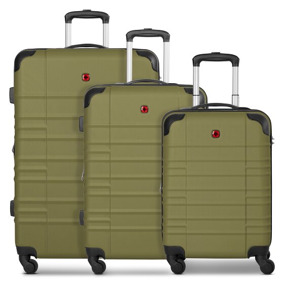 Wenger Amplar Evo 4 wheels Suitcase set 3-piece with expansion pleat