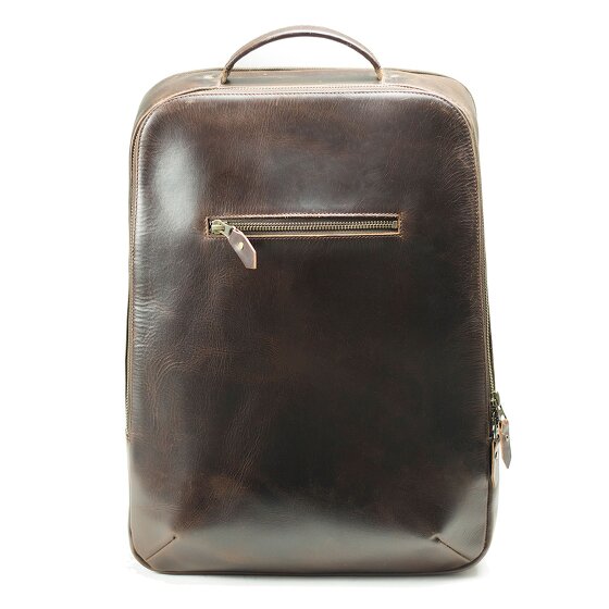 Buckle & Seam Leon backpack leather 41 cm laptop compartment
