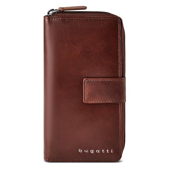 Bugatti Valencia Wallet RFID protection Genuine Leather 19 cm