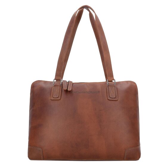 The Chesterfield Brand Wax Pull Up Shoulder Bag Leather 37 cm Laptop compartment
