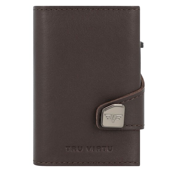 Tru Virtu Click & Slide credit card case wallet RFID leather 6.5 cm